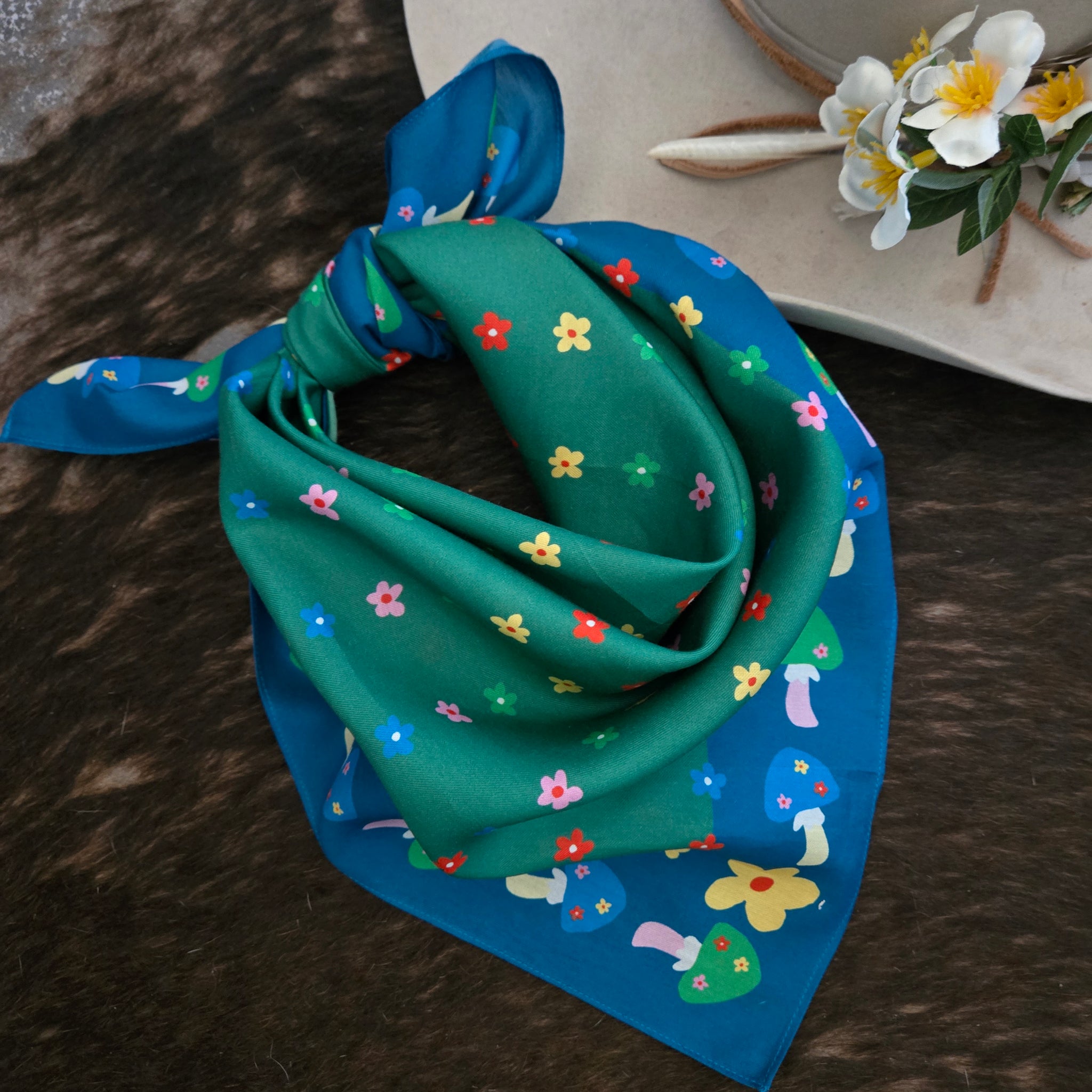Bandana- Mushroom Floral