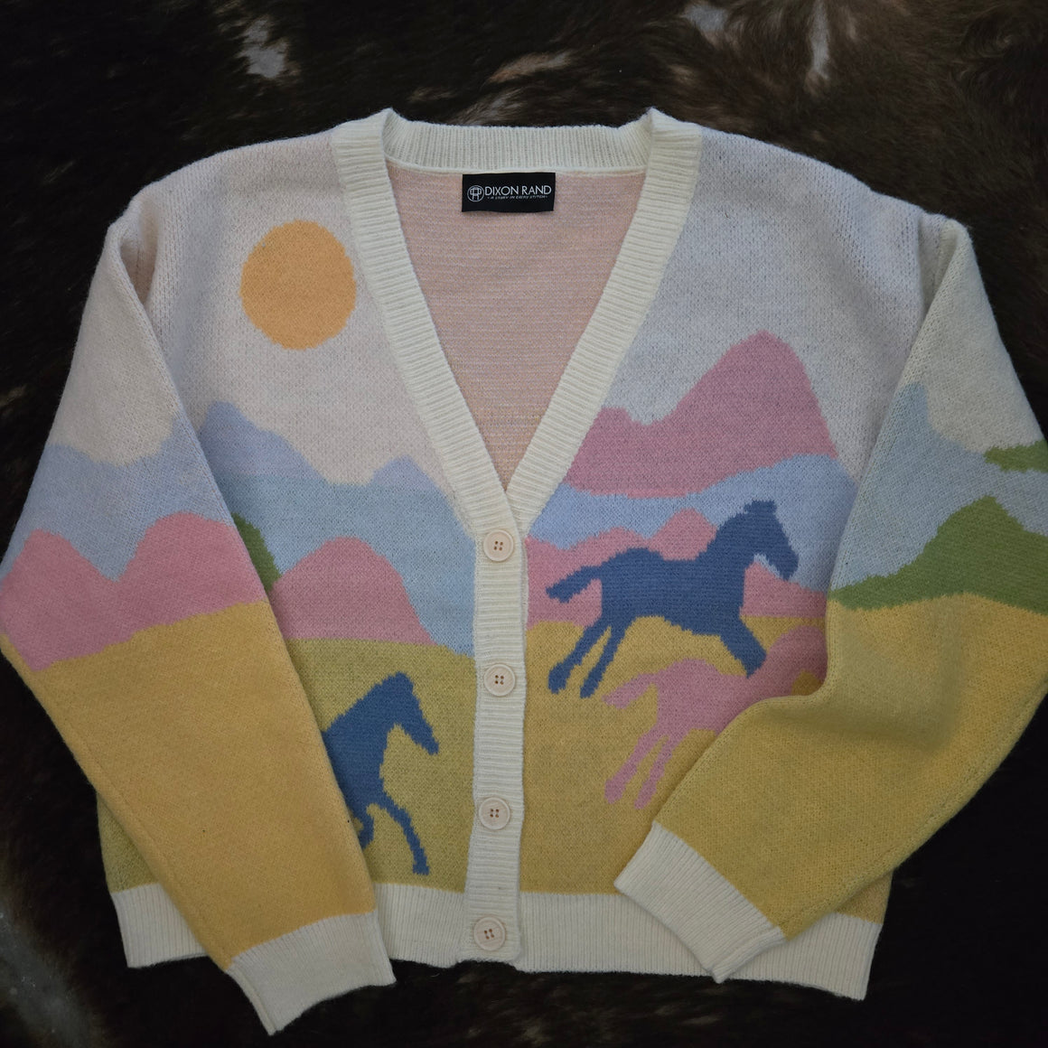 Cardigan- Landscape Painted Horses
