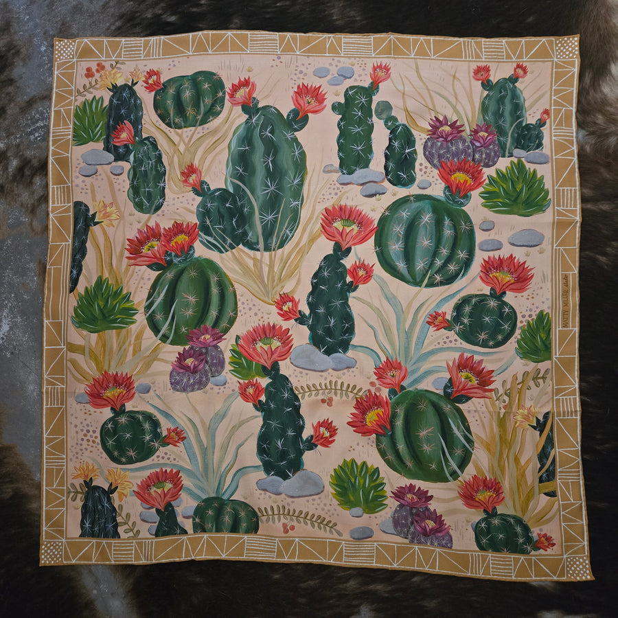 Bandana- Cactus Garden Silk