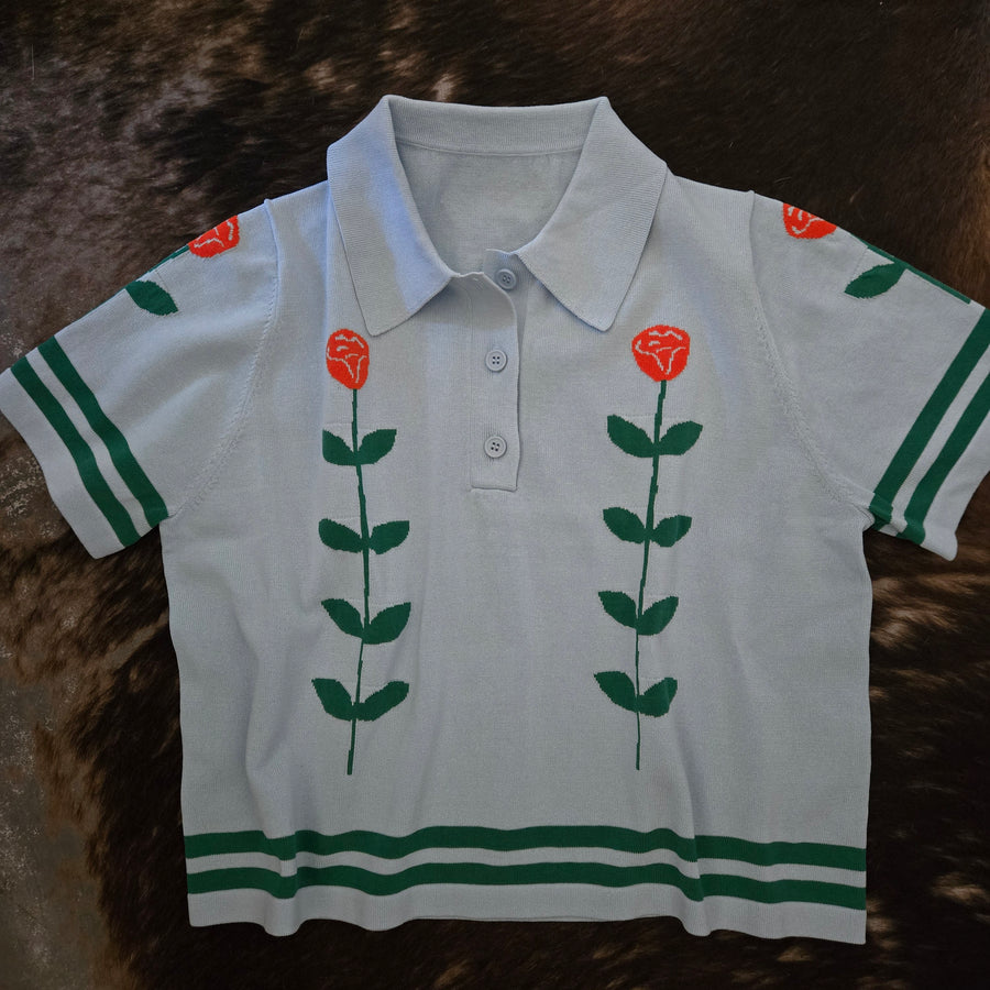 Polo- Short Sleeve Roses