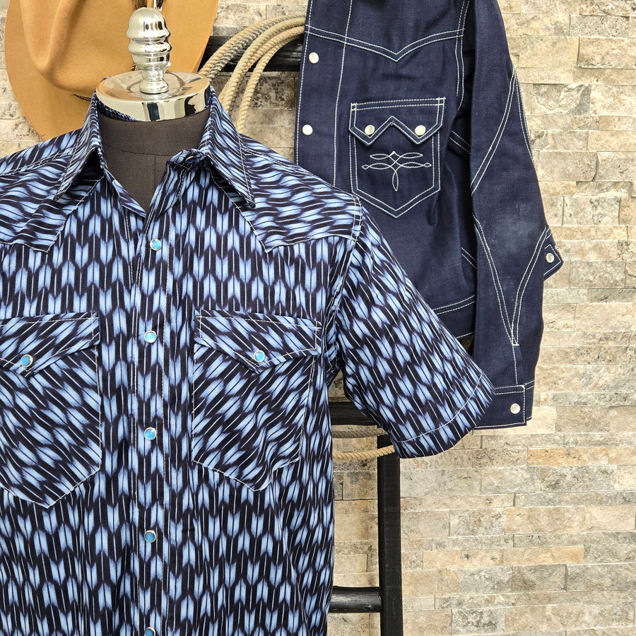 Broken Arrows- Men's Short Sleeve Western