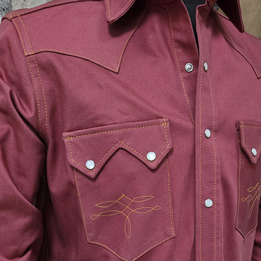Highwayman- Western Red Denim Shirt