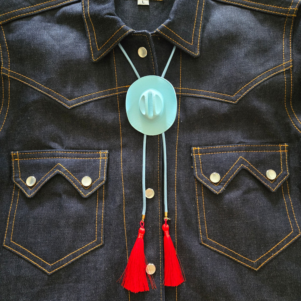 Bolo Necklace- Colorful Cowboy Hat