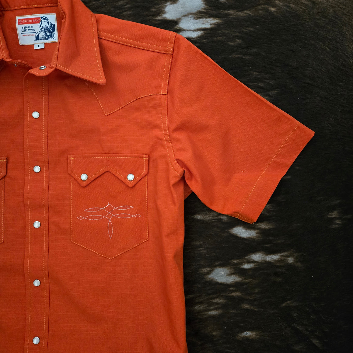 The Highwayman- Men's Short Sleeve Orange Ripstop