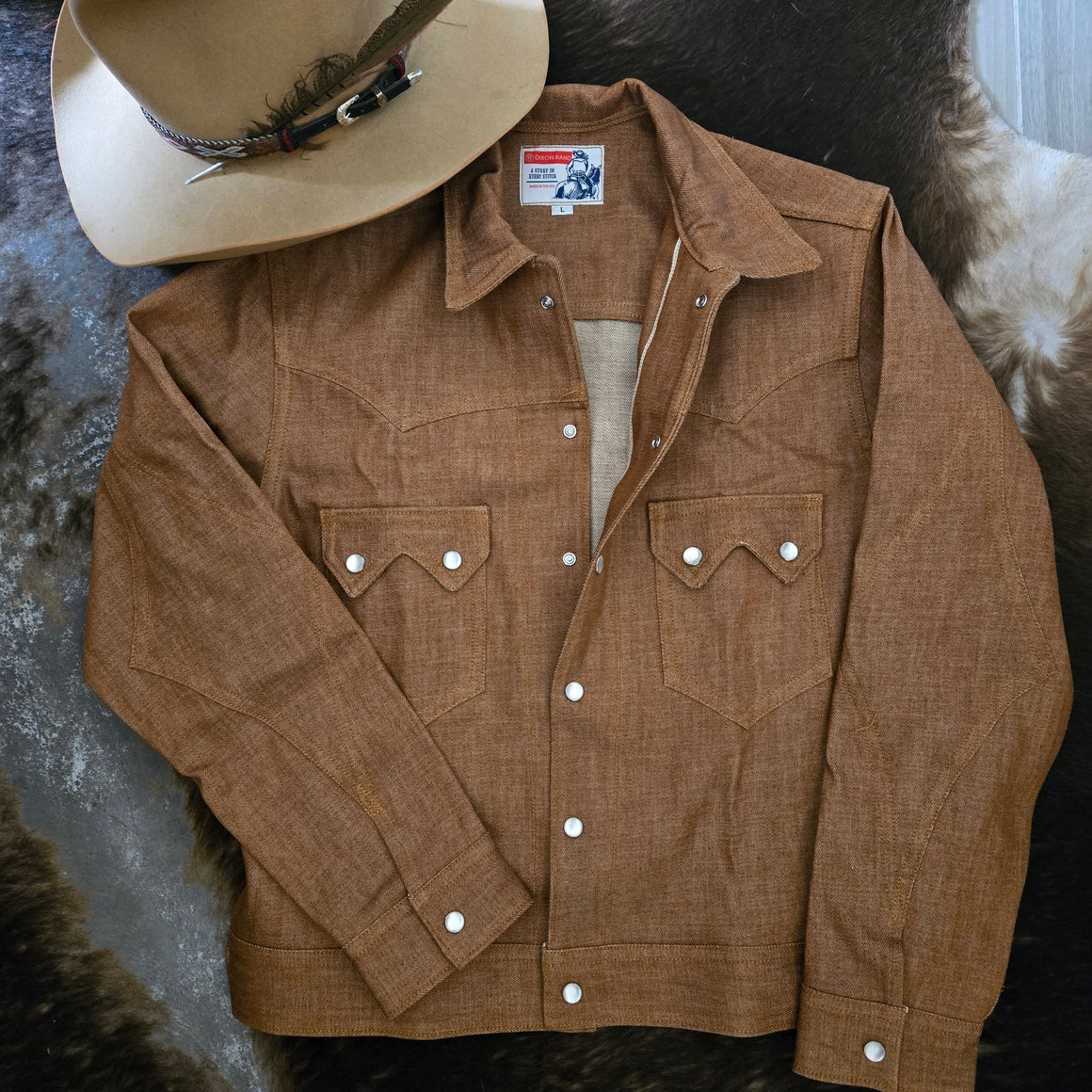 Jack of Diamonds- Men's Amber Selvedge Denim Jacket