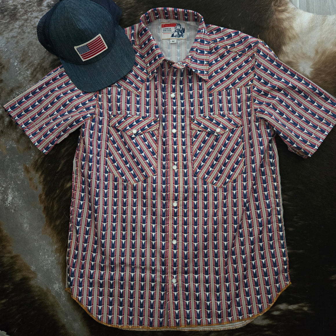 Steers & Stripes-Short Sleeve Western