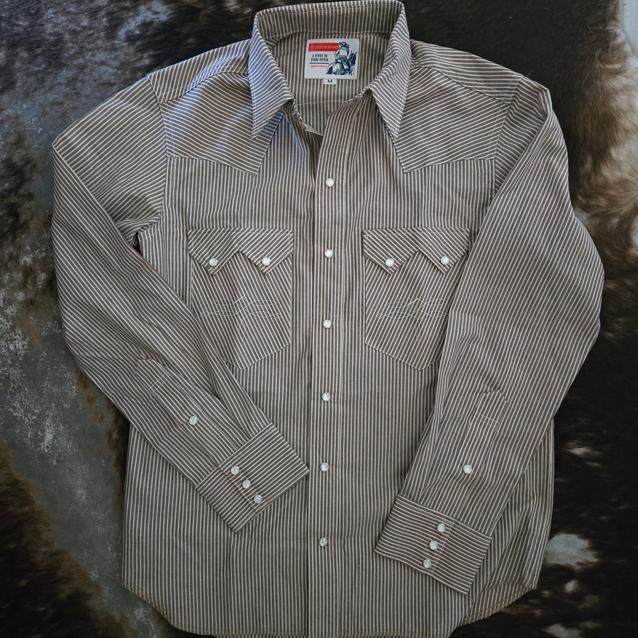 Highwayman- Men's Long Sleeve Heritage Stripe Western Shirt
