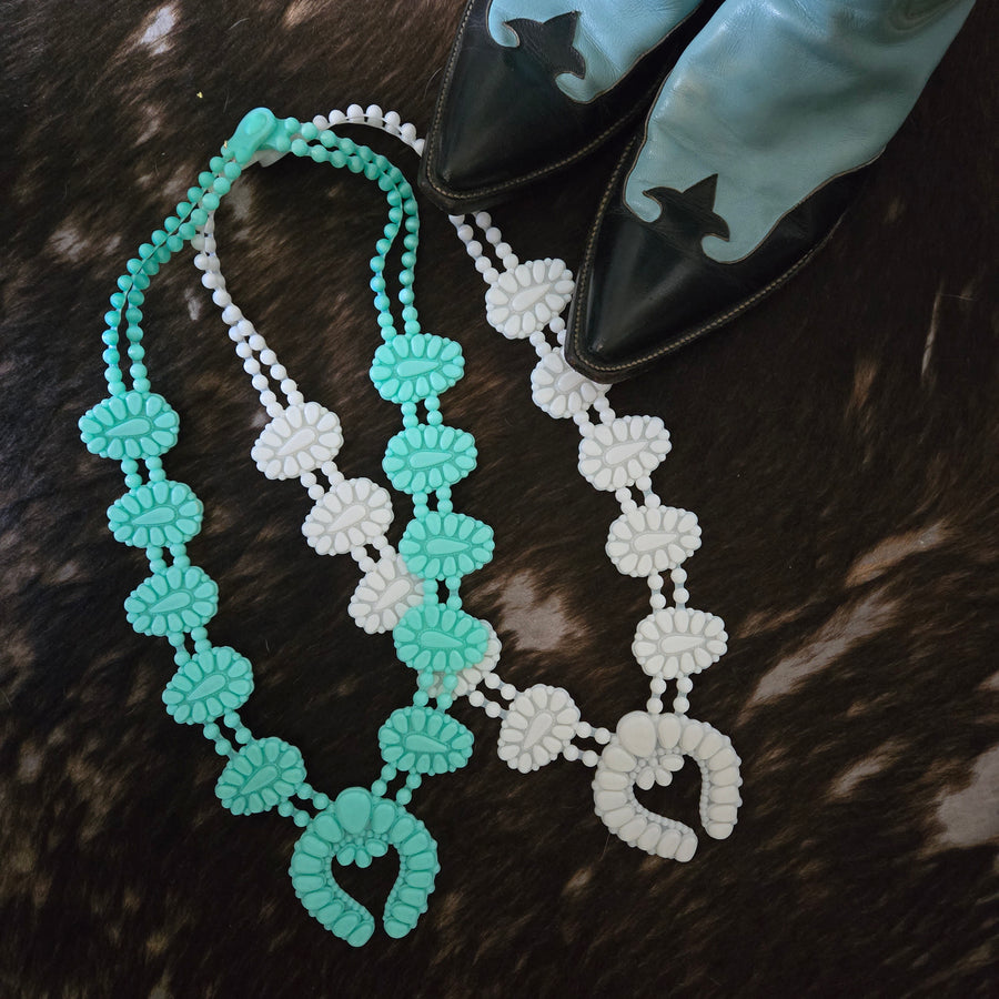 Necklace- Golden Hour Squash Blossom