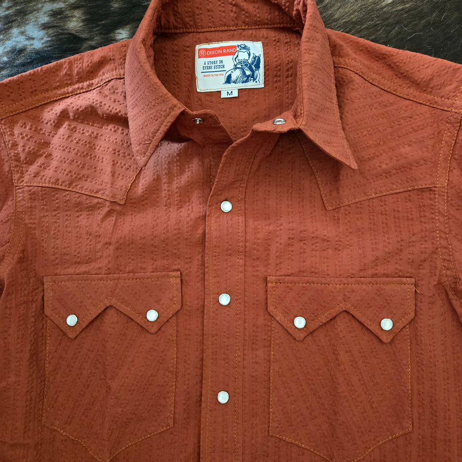Highwayman-Short Sleeve Seersucker Western