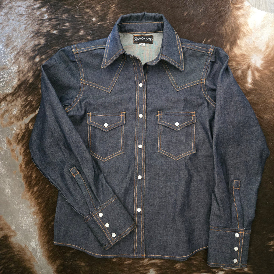 Loretta- Women's Long Sleeve Denim Shirt