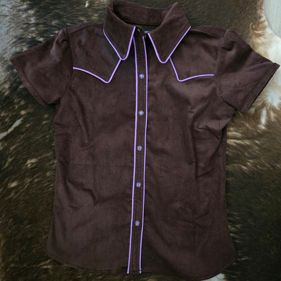 Reba- Women's Piped Corduroy Shirt