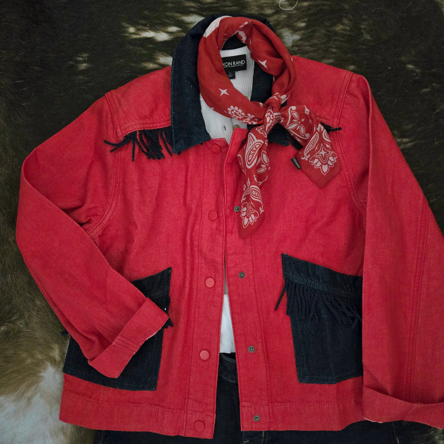 Jacket- Denim Fringe