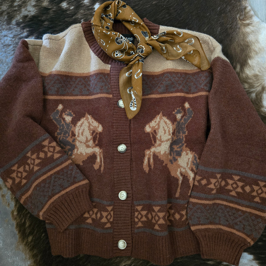 Cardigan- Western Cowboy