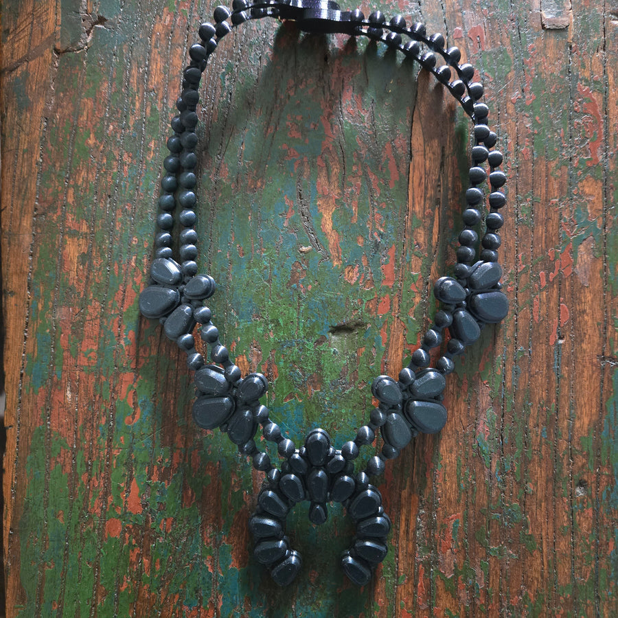 Necklace- Night Bloom Squash Blossom