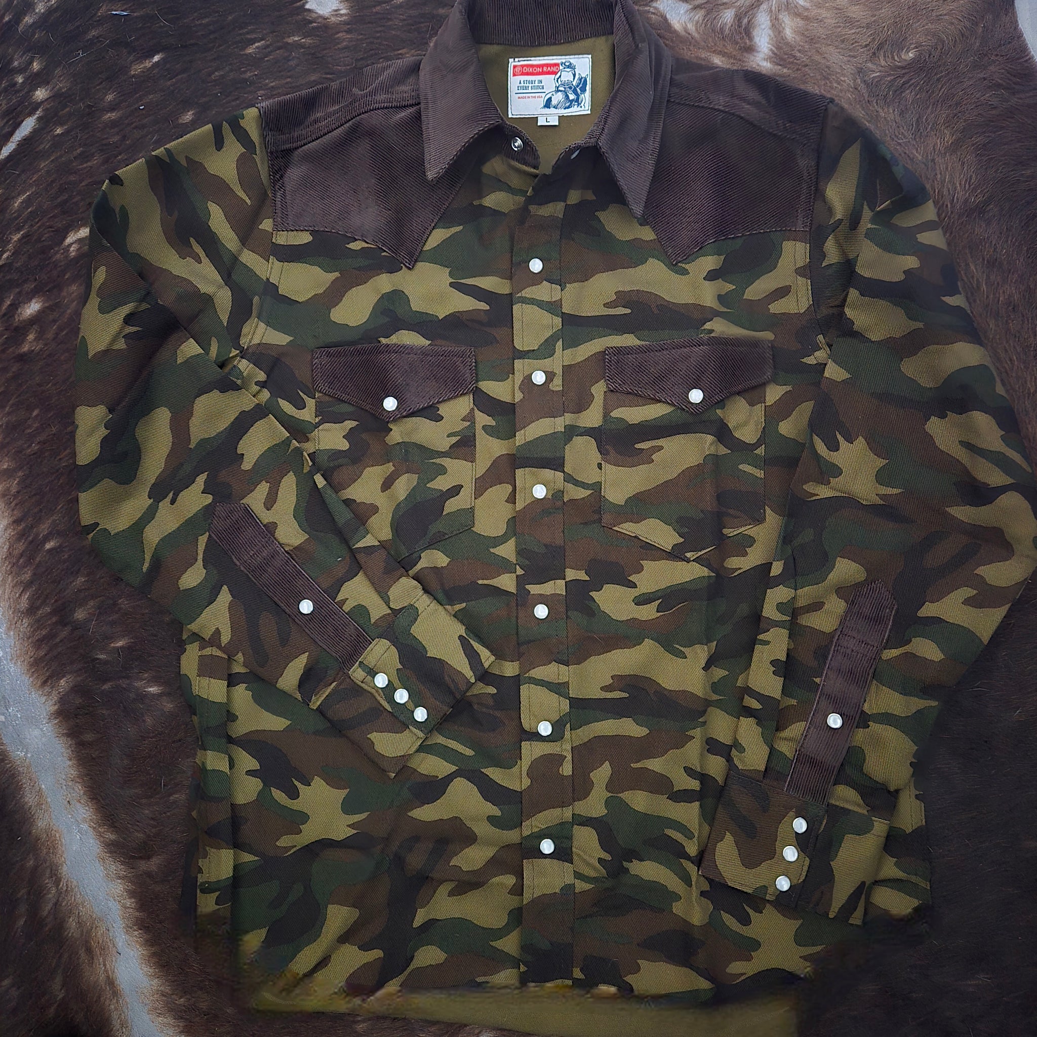 Camo Rambler- Men's Long Sleeve Western Shirt