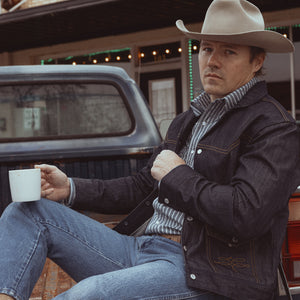 Old Flame- Men's Selvedge Denim Jacket