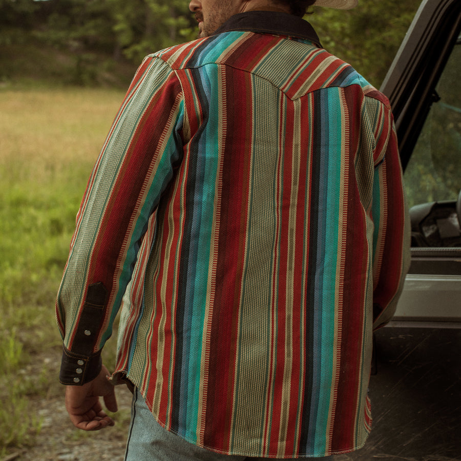 Road Side Attraction- SPECIAL EDITION Serape/Denim Shirt Jacket
