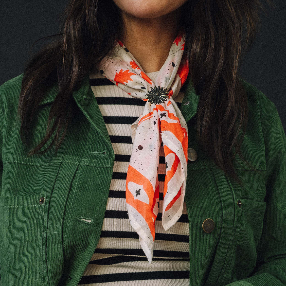 Bandana Slide- Silver Rowel