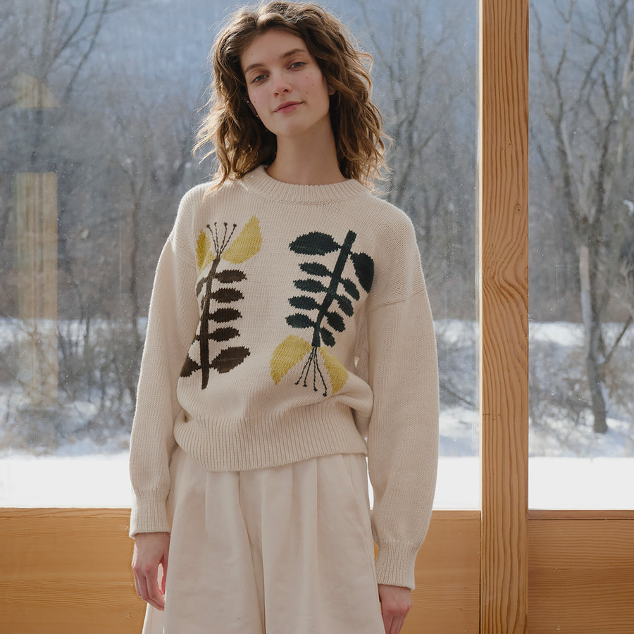Sweater- Women's Floral Bloom Crewneck