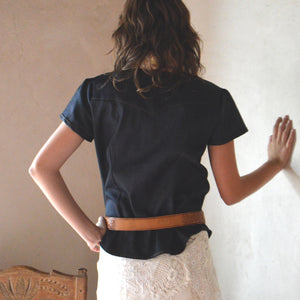 Dolly- Women's Denim Short Sleeve Shirt