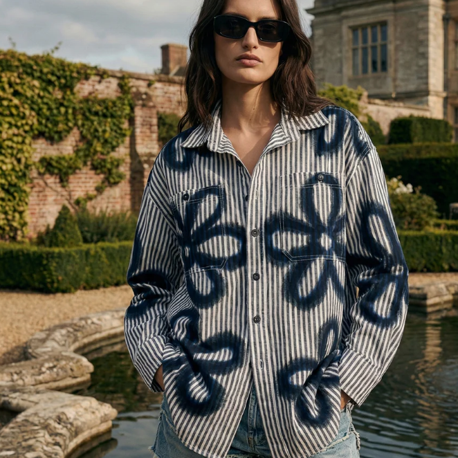 Shirt- Hand Spray Flowers