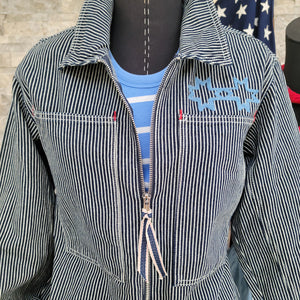 Coverall- Chainstitched Railroad Stripe (sz.S)