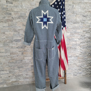 Coverall- Chainstitched Railroad Stripe (sz.S)