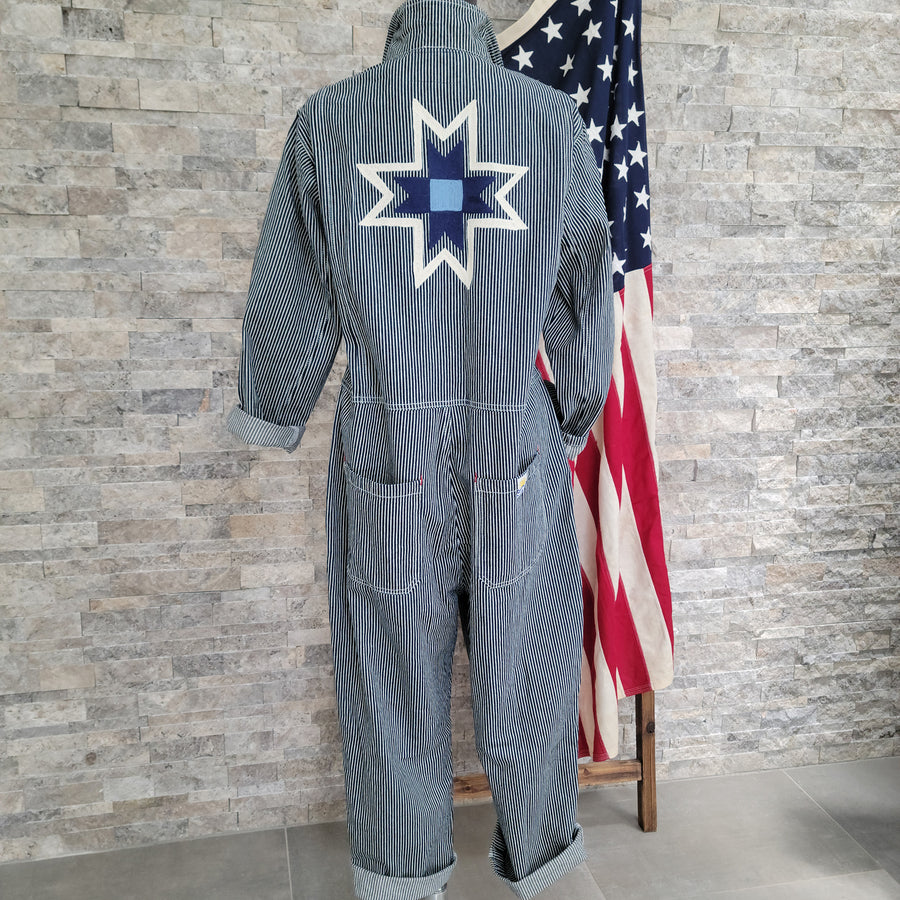 Coverall- Chainstitched Railroad Stripe (sz.S)