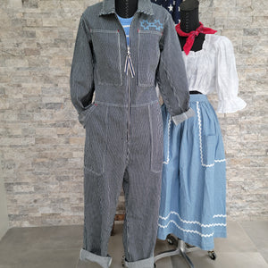 Coverall- Chainstitched Railroad Stripe (sz.S)