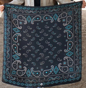 Range Bandana- Western Paisley (Black)
