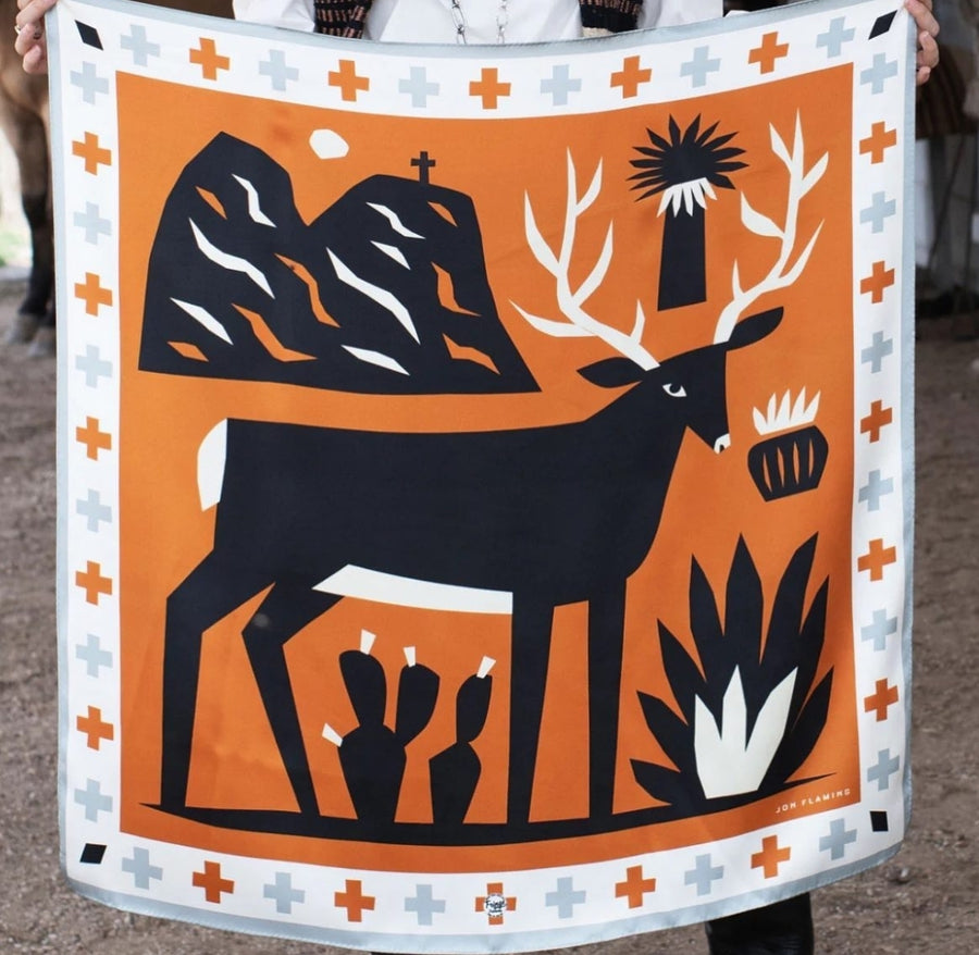 Range Bandana- Jon Flaming West Texas Buck