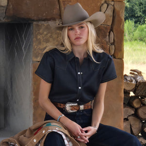 Dolly- Women's Denim Short Sleeve Shirt