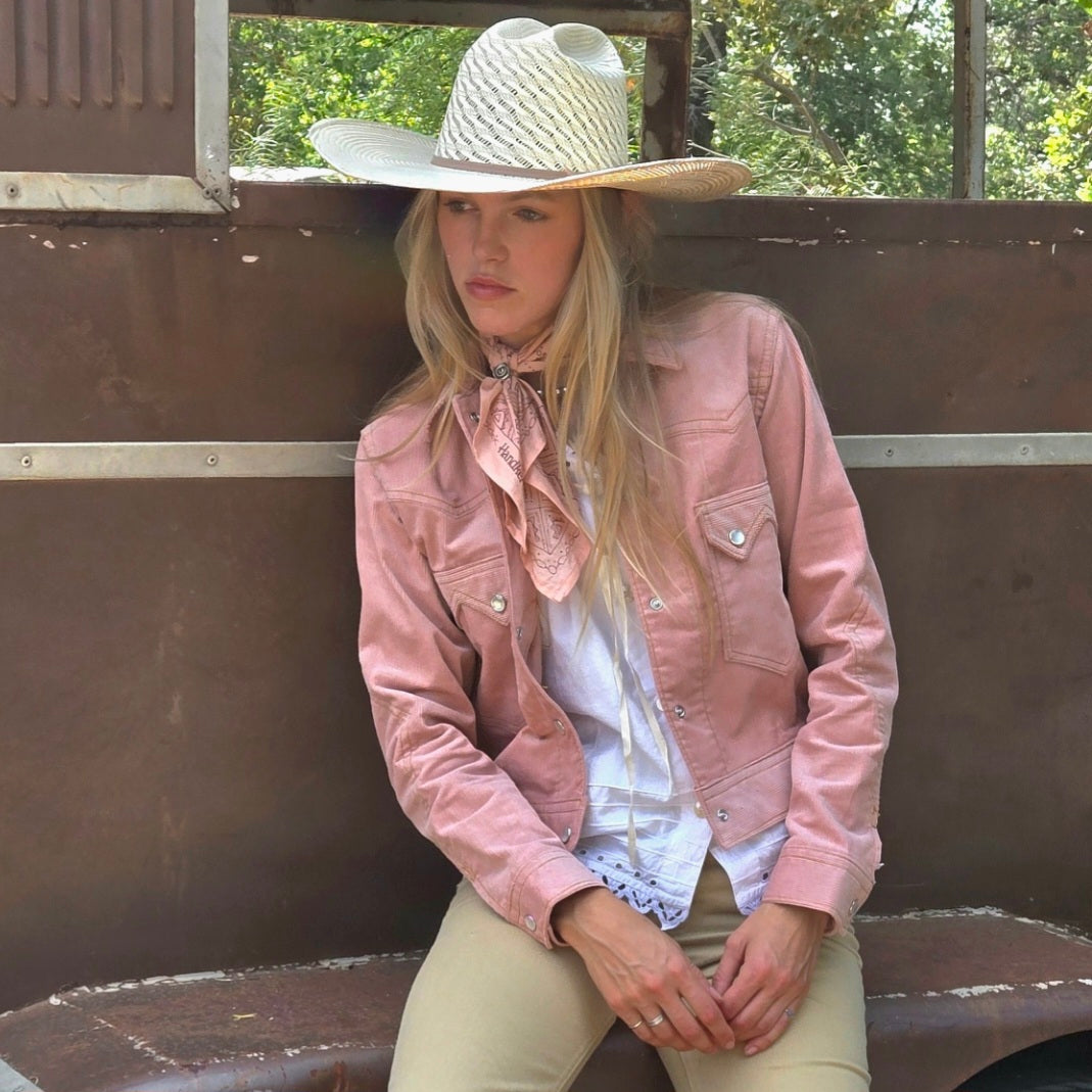 Queen Of Diamonds- Women's Desert Rose Corduroy Jacket