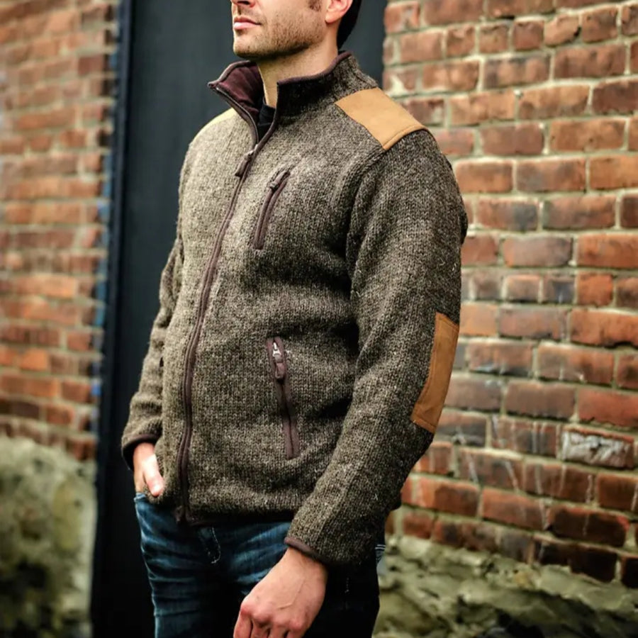 Sweater- Men's Handknit Heritage Cardigan
