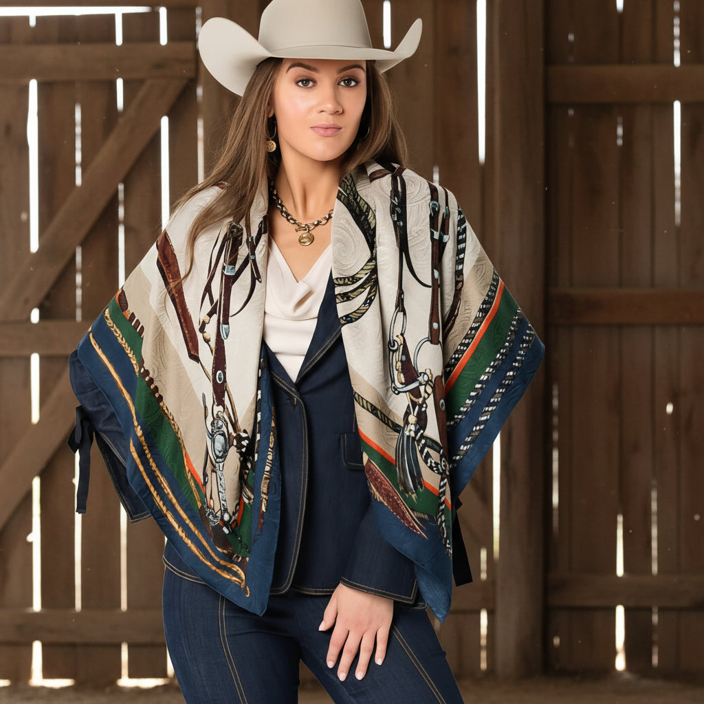 Scarf- Gettin Western Oversized Silk