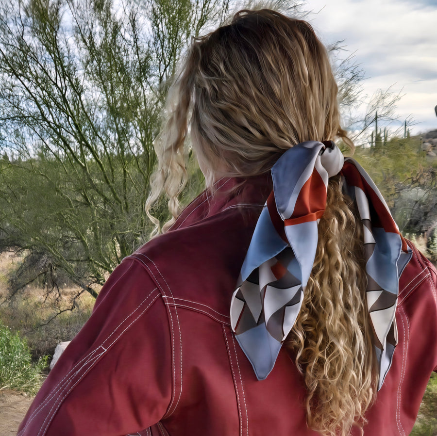 Bandana- Botanical Quilt Silk