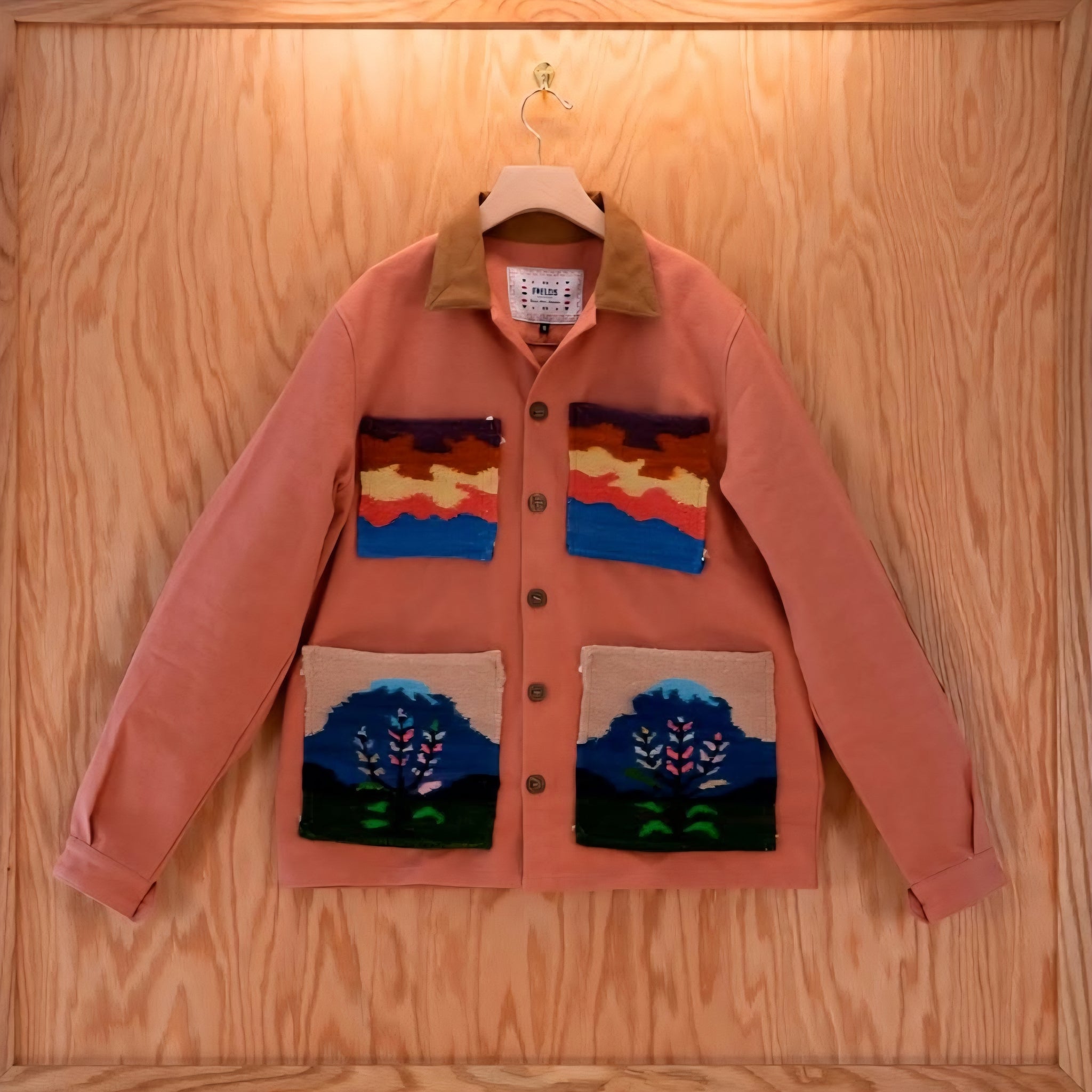 Tapestry Jacket- Denim Lupines