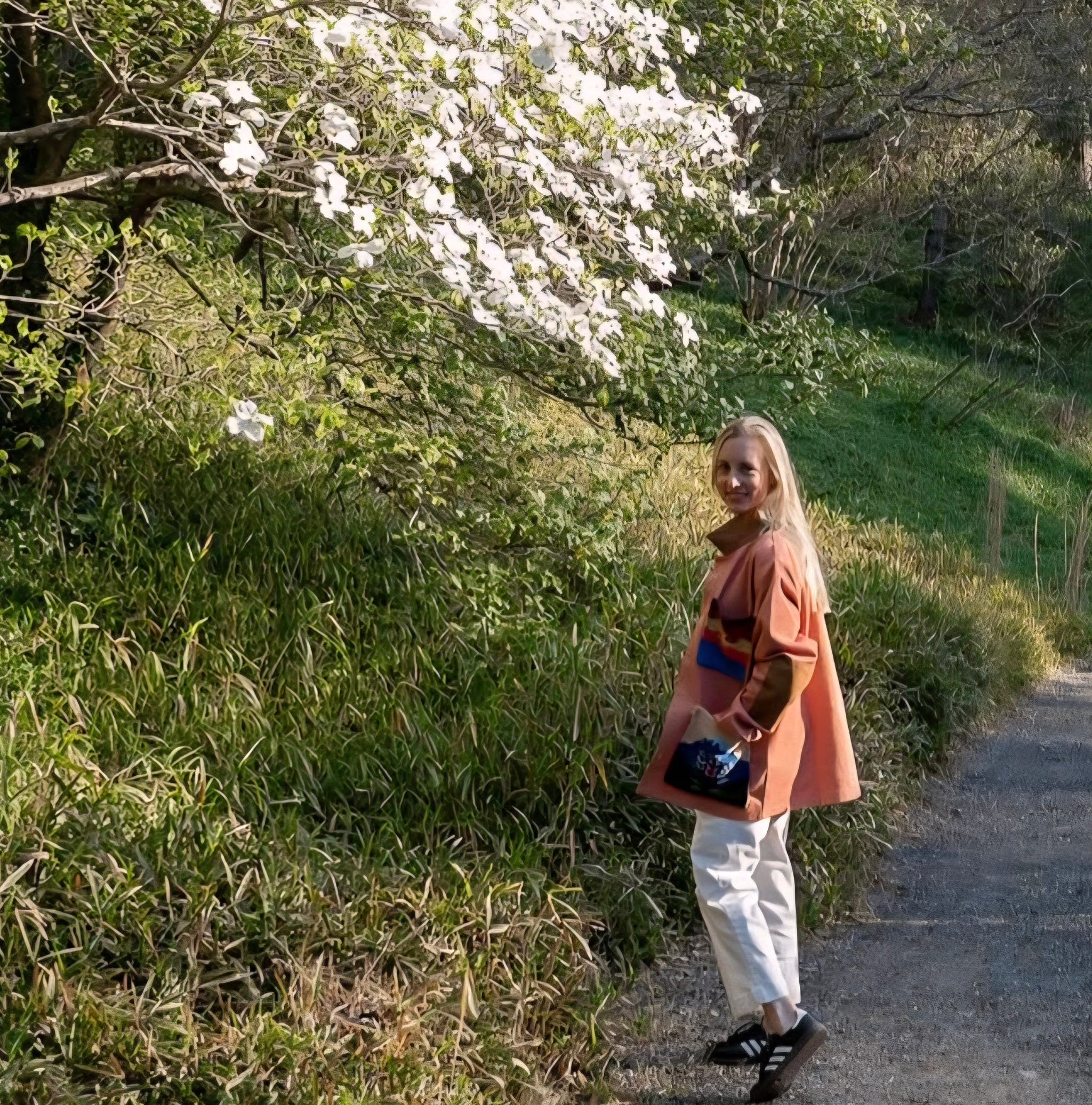Tapestry Jacket- Denim Lupines