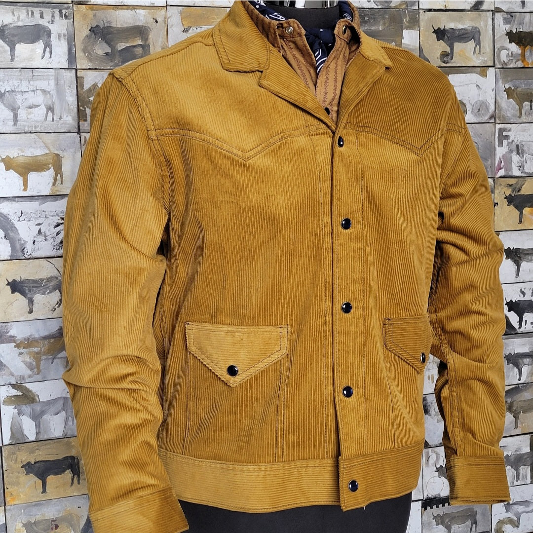 Old Flame- Men's Mustard Corduroy Jacket