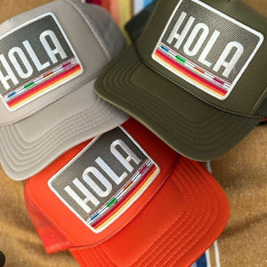 Ball Cap- Hola (orange)