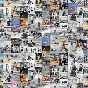 Silk Dress- Beach Celebrity Photo Print