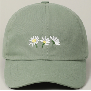 Ball Cap- Daisies