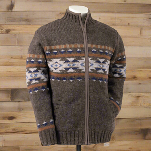 Sweater- Men's Handknit Santa Fe Cardigan