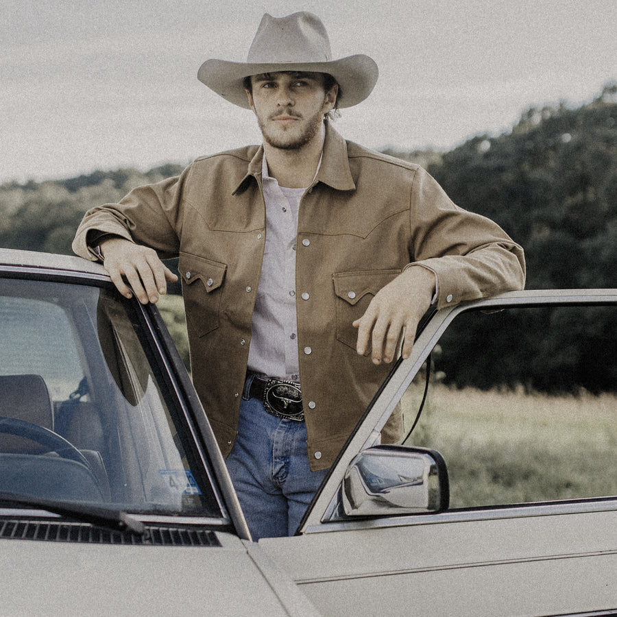 Jack Of Diamonds- Men's Amber Selvedge Denim Jacket