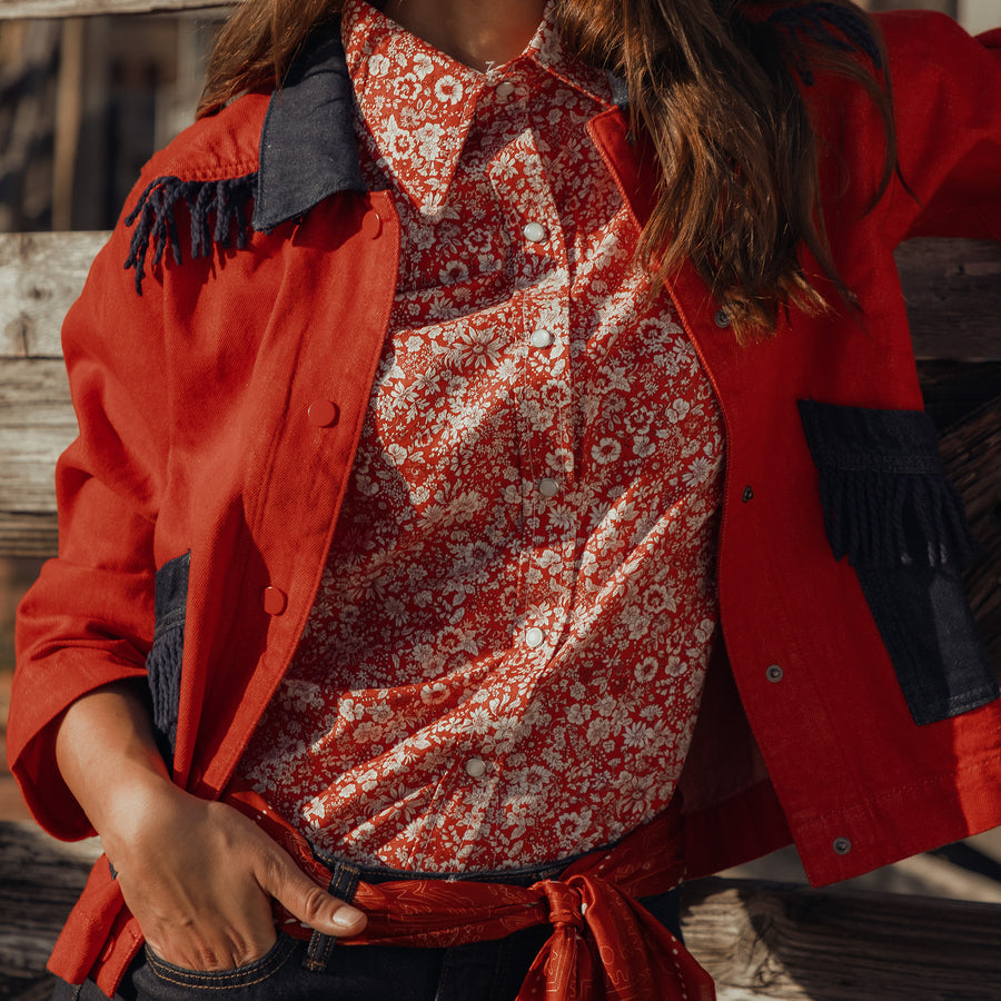 Jacket- Denim Fringe