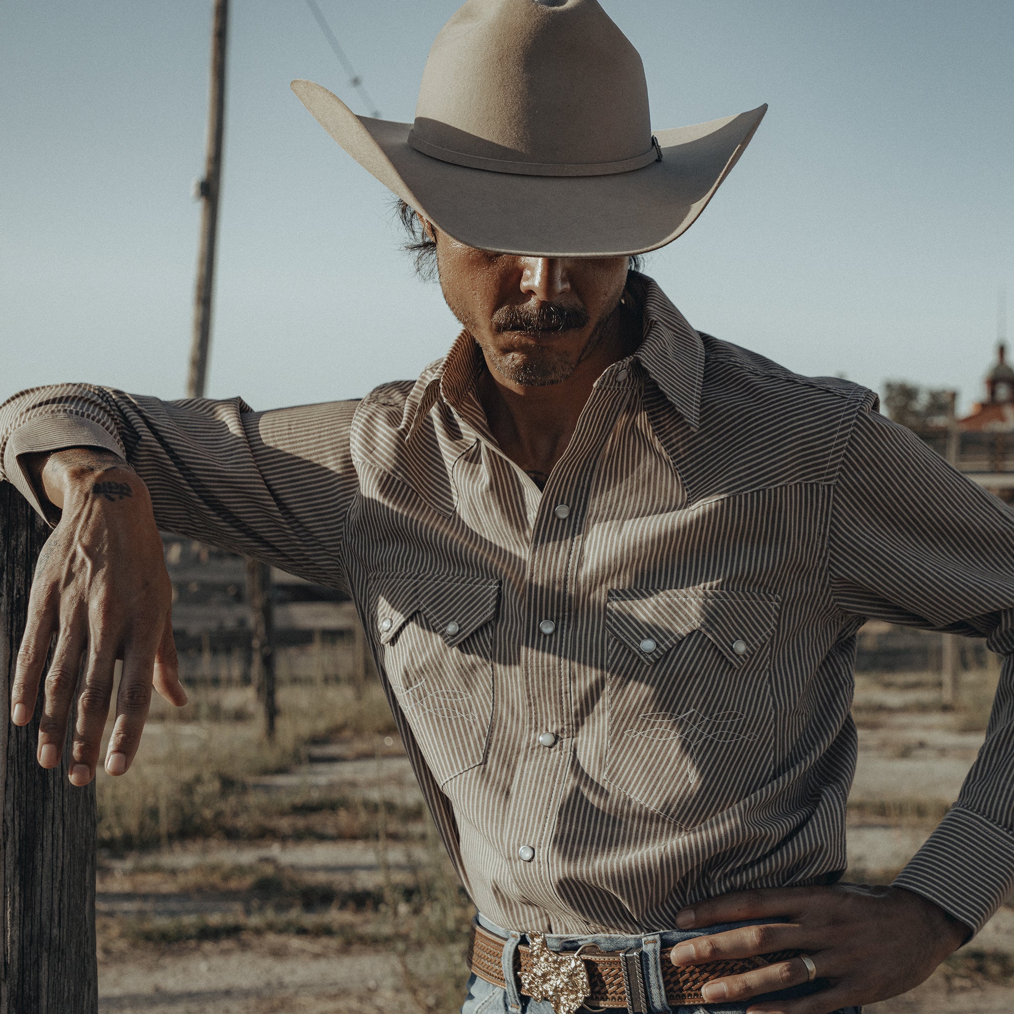 Highwayman- Men's Long Sleeve Heritage Stripe Western Shirt