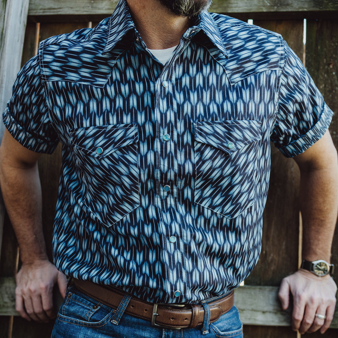 Broken Arrows- Men's Short Sleeve Western