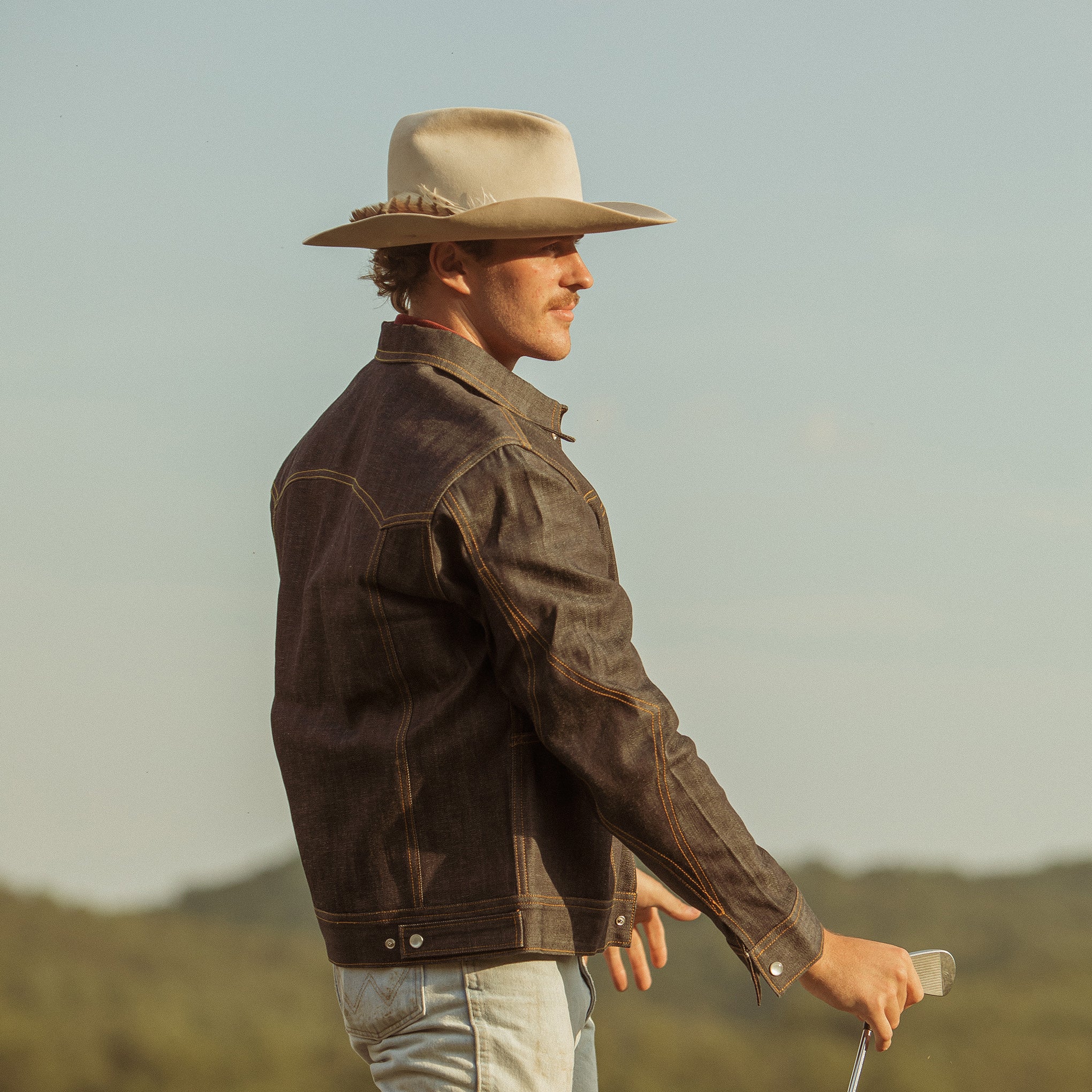The Maverick- Men's Selvedge Denim Jacket - Dixon Rand