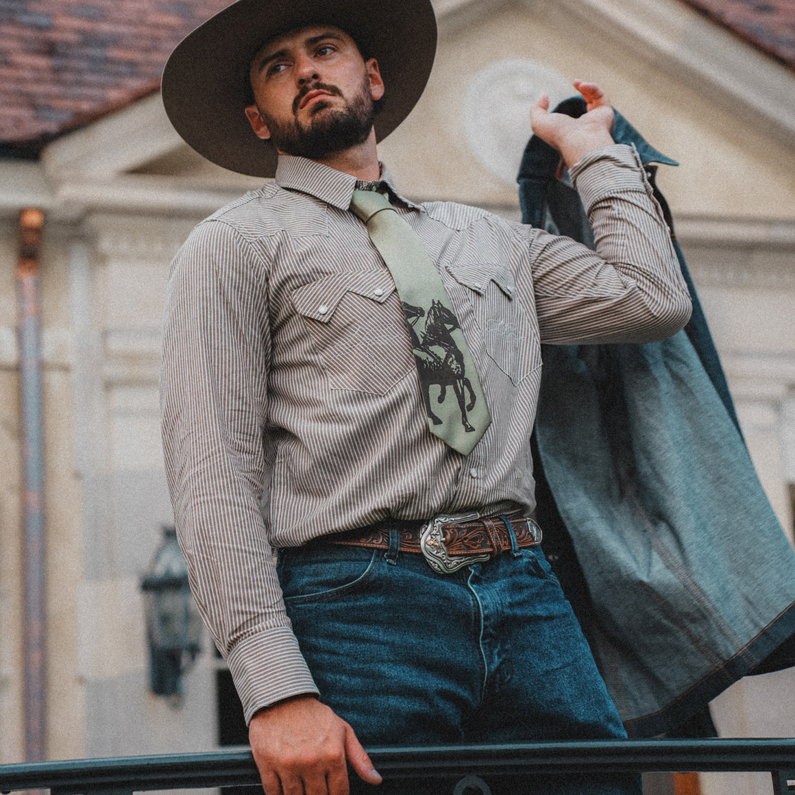Highwayman- Men's Long Sleeve Heritage Stripe Western Shirt