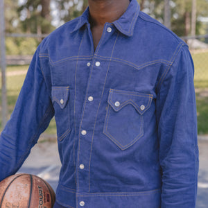 Jack Of Diamonds- Men's Sapphire Corduroy Jacket